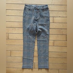 Stradivarius Brown and Black Checkered Pants